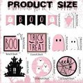 Halloween Tiered Tray Decorations 13 Desk Decor Boo Ghost Themed Qme Pink China Mainland