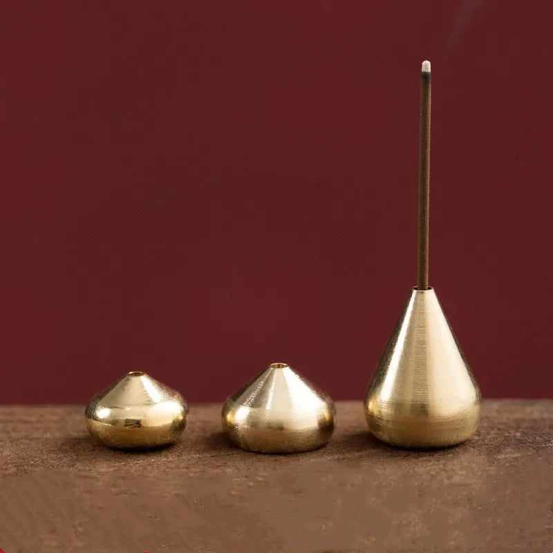 1 Pure Copper Incense Holder Used Sticks Coil Bottles Gourd-shaped Qme