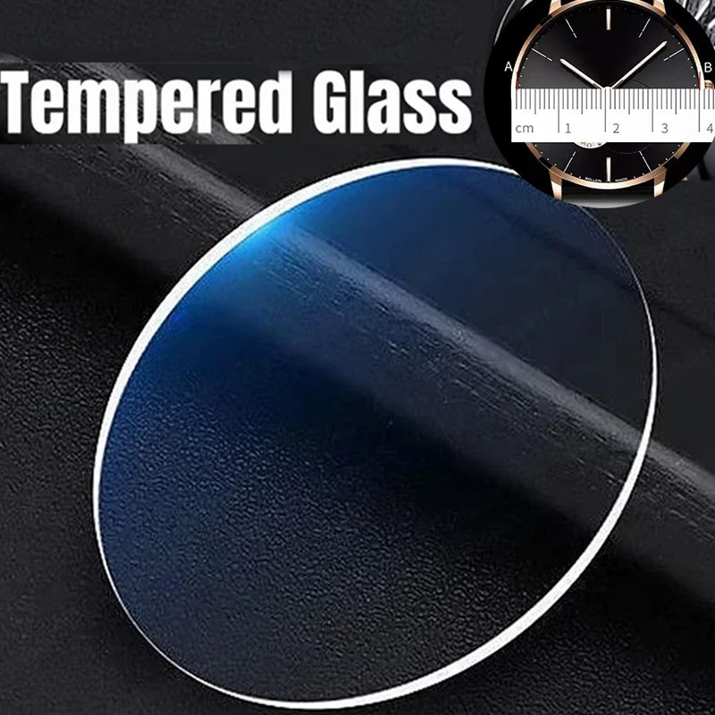 Universal Tempered Glass Smartwatch Screen Protector Protective Film 28mm 30mm 32mm 38mm 40mm 41mm 42mm Diameter 26-46mm Qme 39mm 1pcs