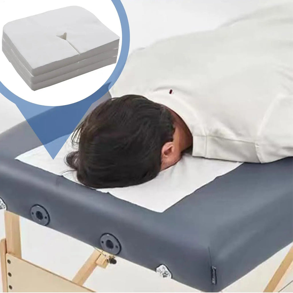 Massage Face Cradle Cover Bed Hole Towel Soft Facial Pillow Covers Qme
