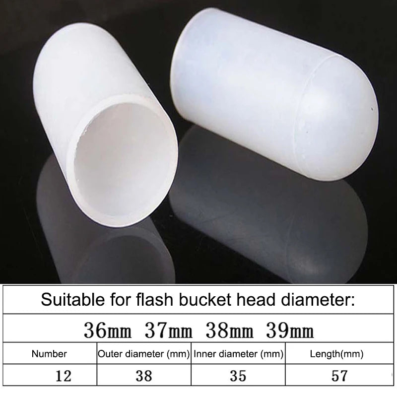 2Pcs Silicone Elastic Flashlight Lampshade For SP31 SP35 IF22A C8G IF25A SP36 S2 C8 EA01 TS21 Q8 14-75MM Torch Qme 36 39mm