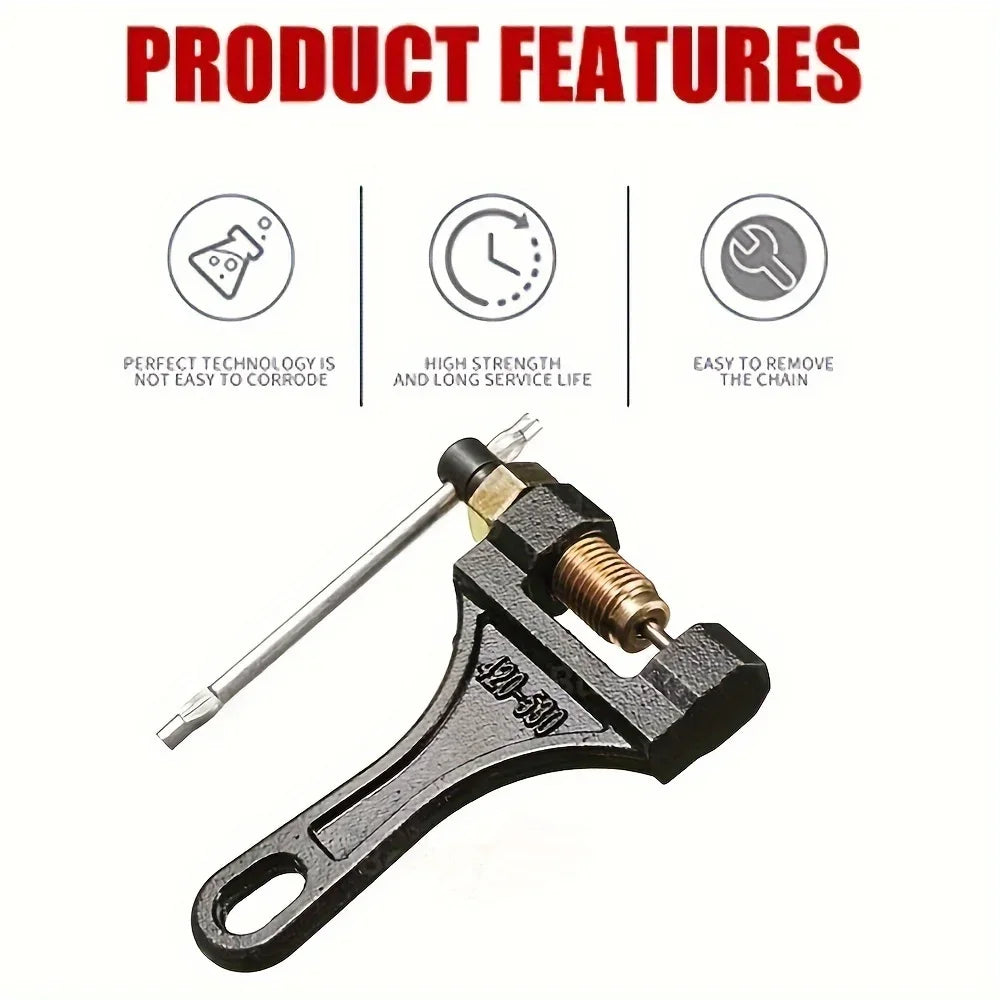 Chain Breaker Tool #420-530 - Fits Dirt Bikes, ATVs, Quads, Go Karts & Scooters Qme