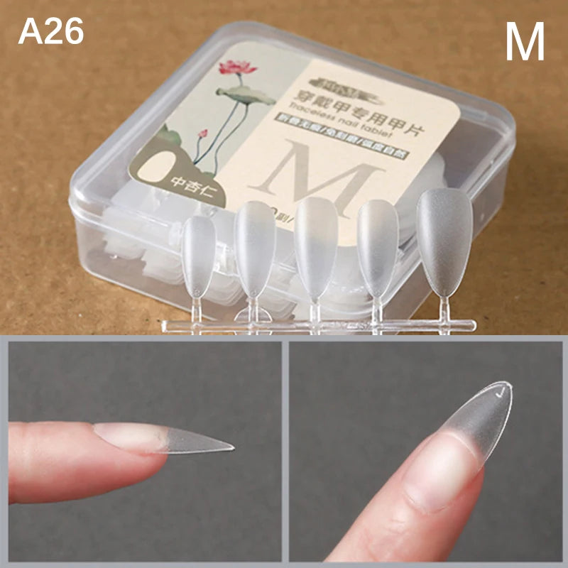 Box False Nails Press Coffin Artificial Clear Fake Nail Tips Qme A26