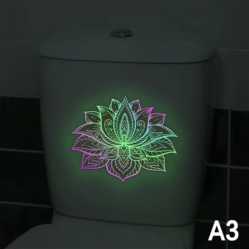 Bathroom Decal Lotus Mandala Wall Sticker Home Decor Stickers Qme A3