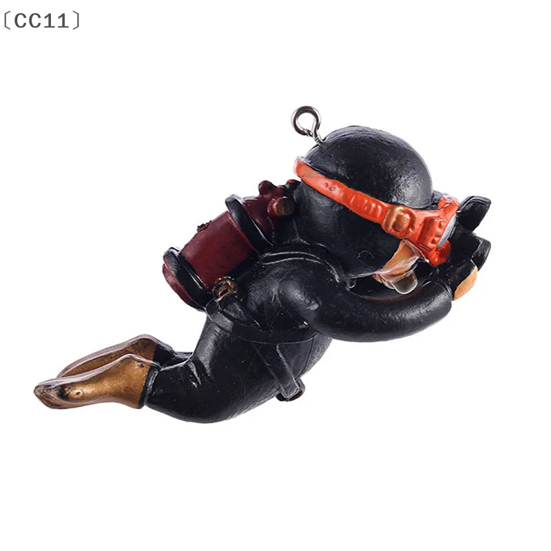 CC11 Resin Aquarium Ornaments Interesting Floating Decoration Qme