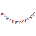 250th Indenpedant Day Red Blue White Color Pattern Banner Anniversary Celebration DIY Decoration for Home Living Room Garden Qme D