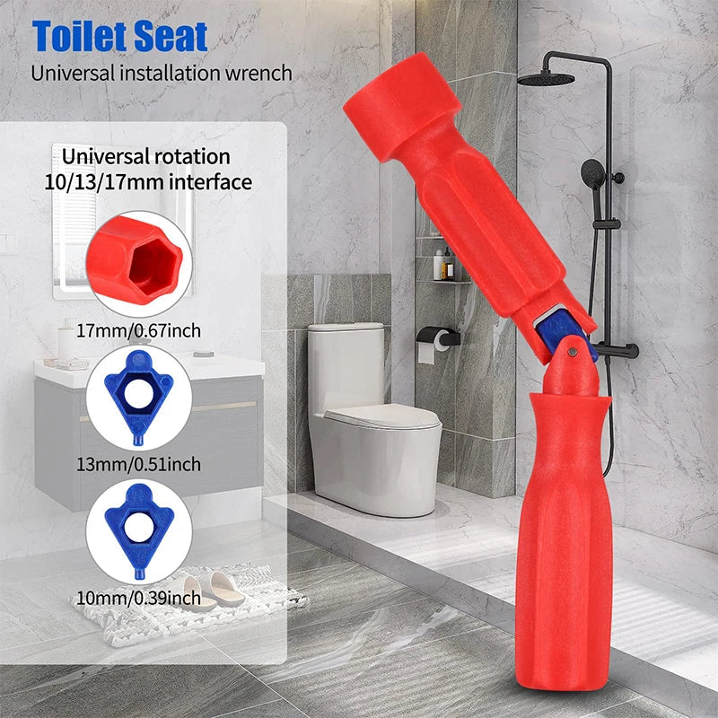17 13 Professional Toilet Seat Repair Wrench Universal Installation Qme