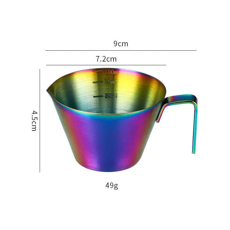 304 Stainless Steel Coffee Measuring Cup Kitchen Tool Scale Mark Qme A4
