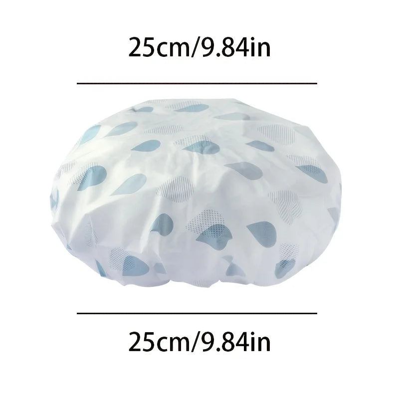 Waterproof Shower Cap Hair Protection During Bathing Qme
