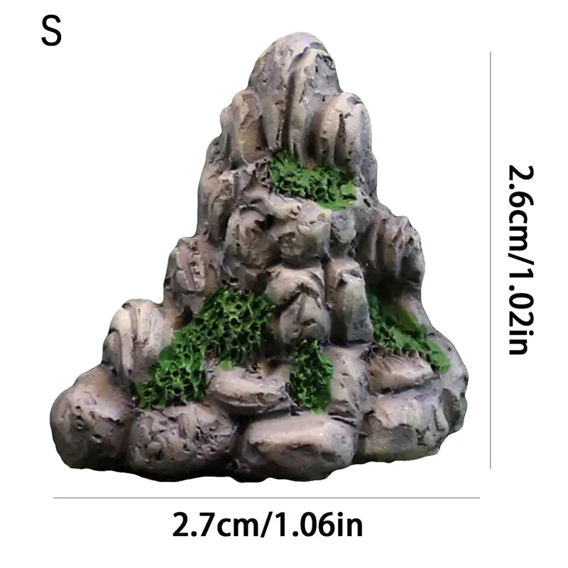 Fairy Garden Accessories Home Decoration Aquarium Rock Mini Mountain Qme S