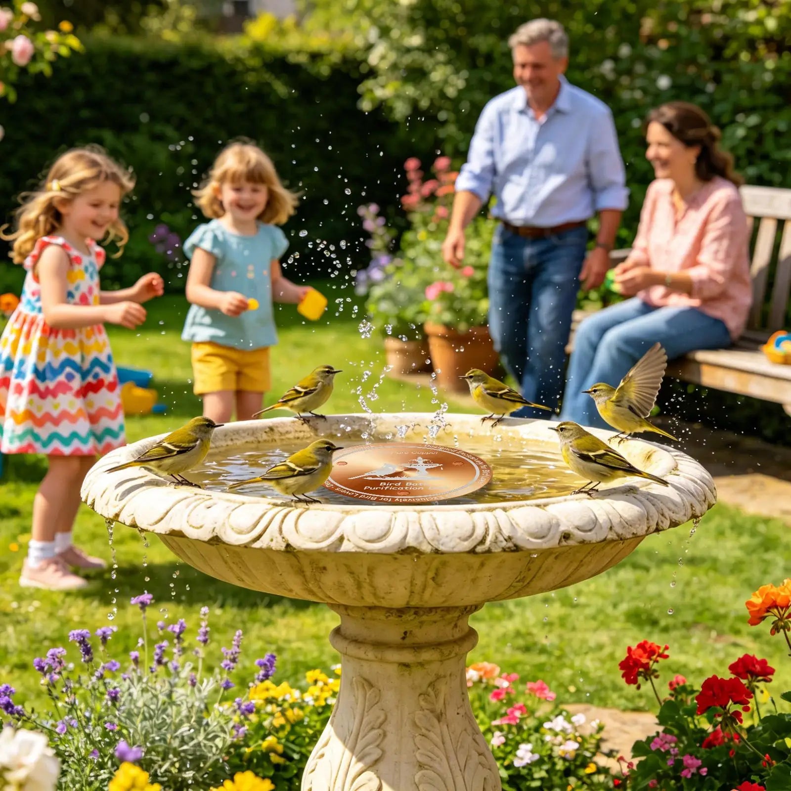 Bird Bath Copper Natural Three-point Support Cleaner Plate Bowls Qme China Mainland