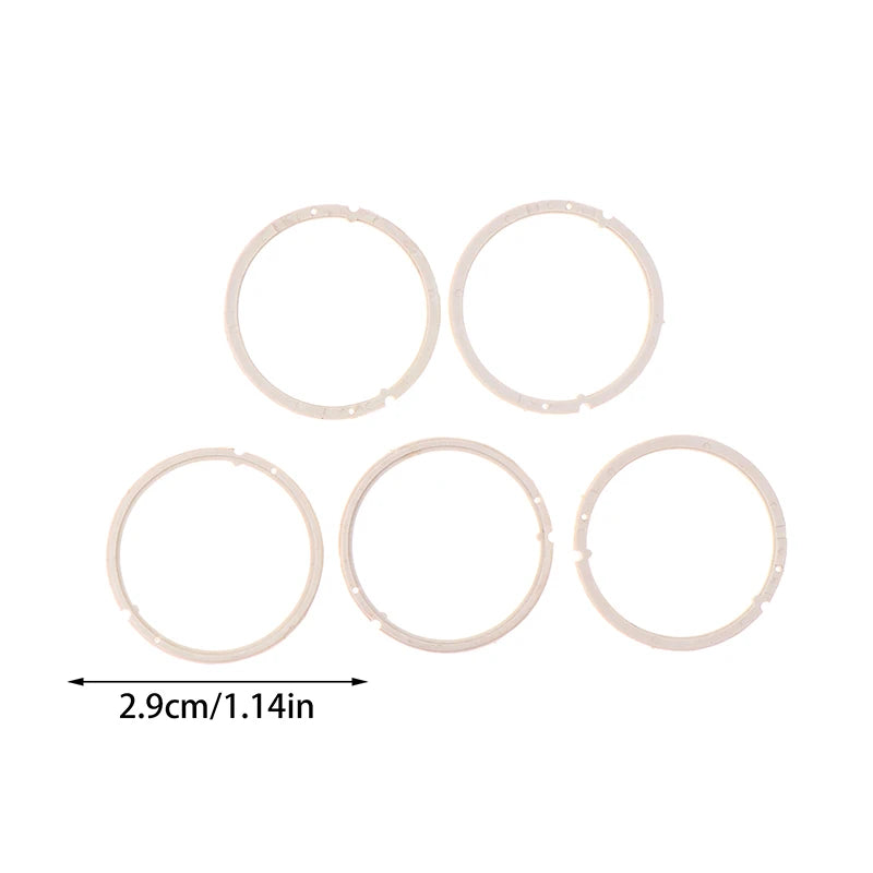 5Pcs Plastic Inner Ring Watch Case Cushion Mount Calendar Lining Movement Spacer Ring Gasket For ETA 2834 Movement Watch Parts Qme
