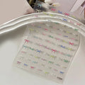 Colorful Bow Ribbon Bowknot Nail Sticker 3D Mini Appliques Adhesive Qme A4