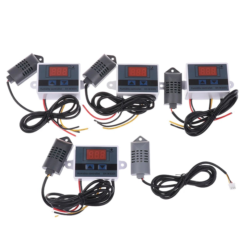 Digital Humidity Controller 12V 24V 220V Humidistat Hygrometer Qme