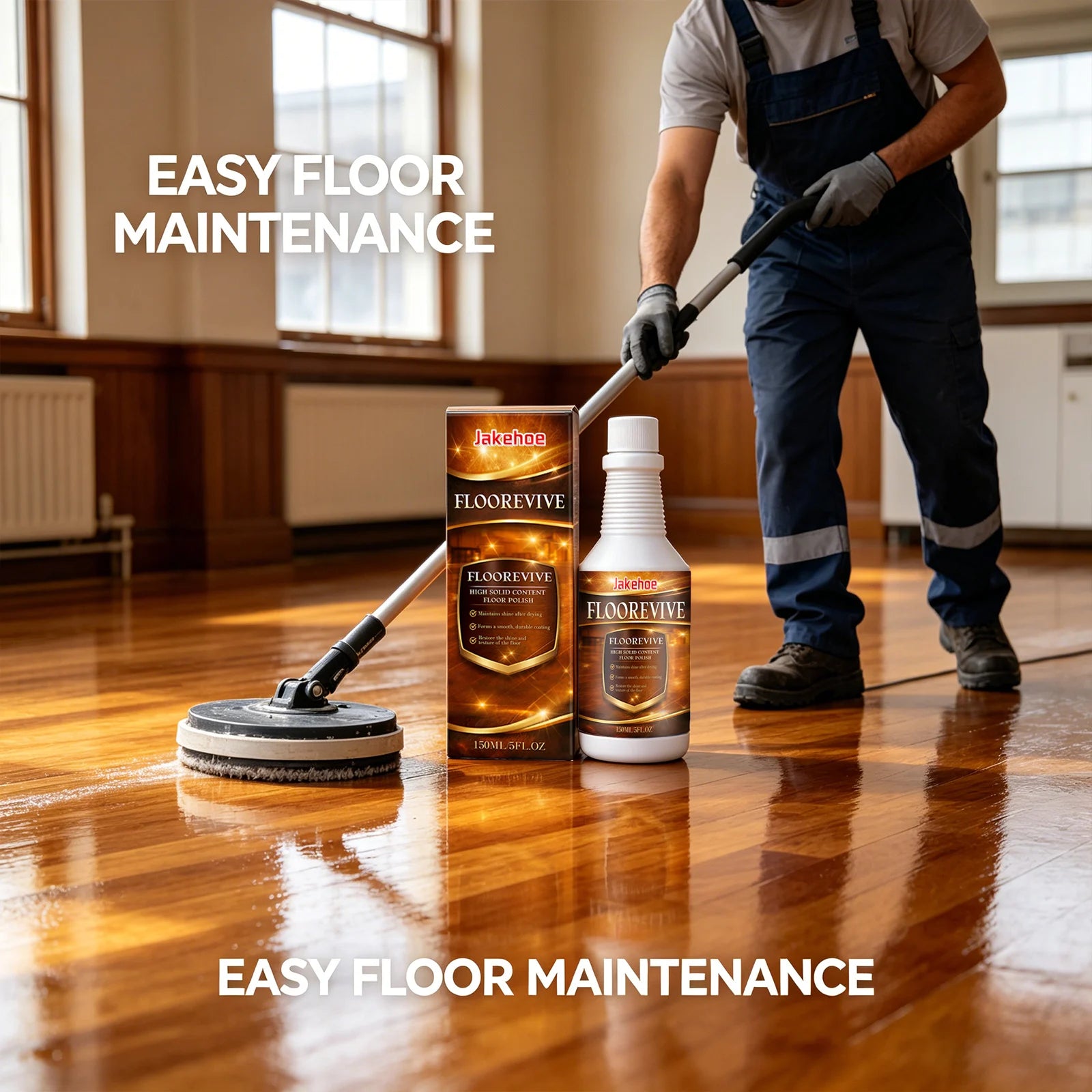 Floor Repairing Agent Reduce Scratches Enhance Floor Gloss & Smoothness Form Protective Layer Polishing Daily Floor Maintenance Qme