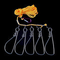 3 5 Meters Fishing Rope Stainless Steel River Fish Lock Buckle Qme Multicolor-A1