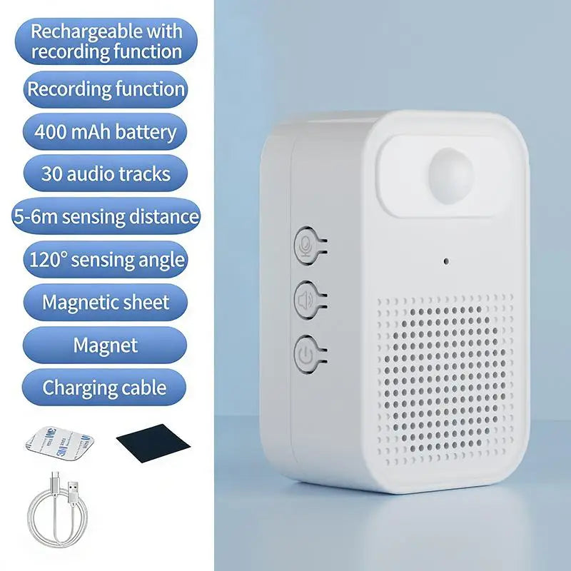 Welcome Door Sensor Store Welcomer Voice Prompter Sensor Infrared Induction Home Outdoor Doorbell Qme A5