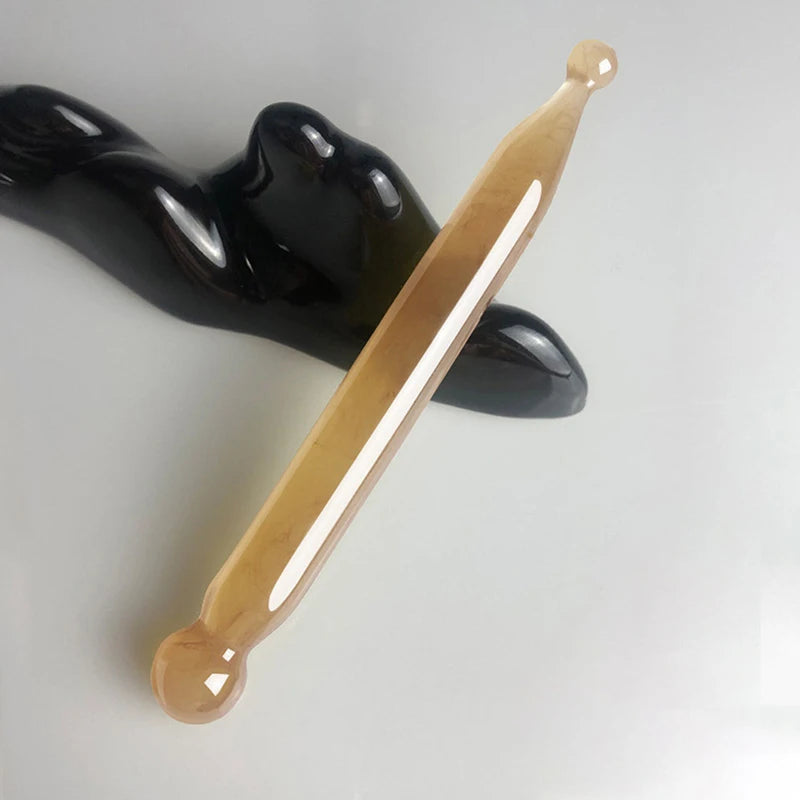 Facial Massage Acupuncture Point Pen Chinese Medicine Gua Sha Beauty Qme Brown