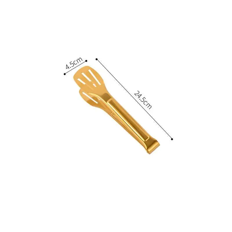 Stainless Steel Food Tongs Barbecue Meat Salad Steak Serving Clip Qme B1