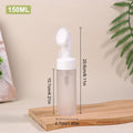 100 120 150 200 Empty Facial Cleanser Mousse Foam Gel Head Wash Brush Qme 150ml frosted