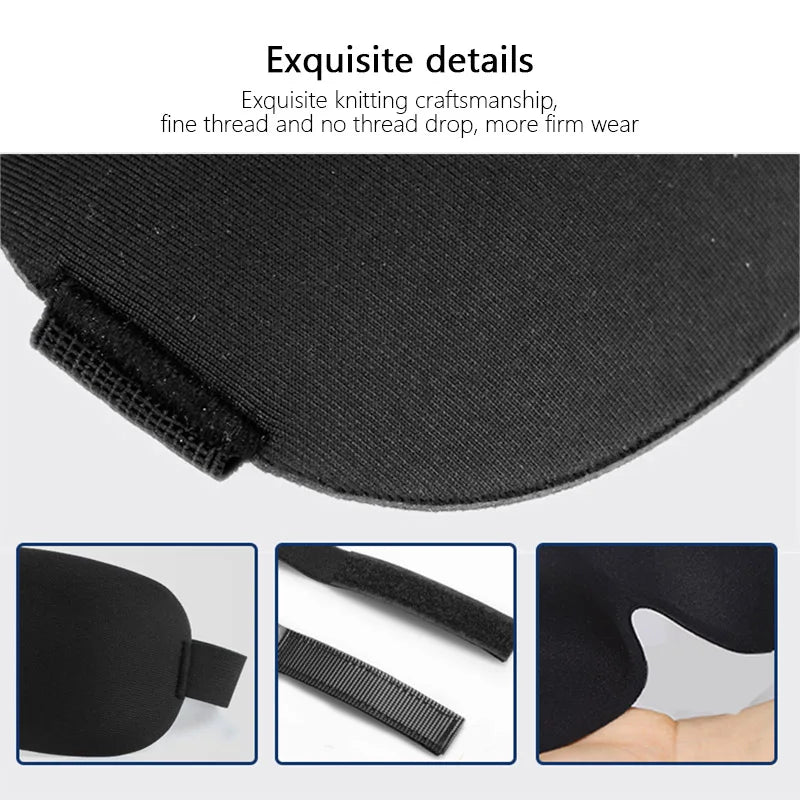 Eye Patch Women Men Soft Portable Blindfold Travel Sleep Eyepatch 3D Sleep Mask Natural Sleeping Eye Mask Eyeshade Cover Shade Qme