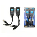 5Pairs Coaxial/Analog HD Twisted Pair Power Transmitter Network Cable Power Supply Transceiver Power Video 2-in-1 Qme Black