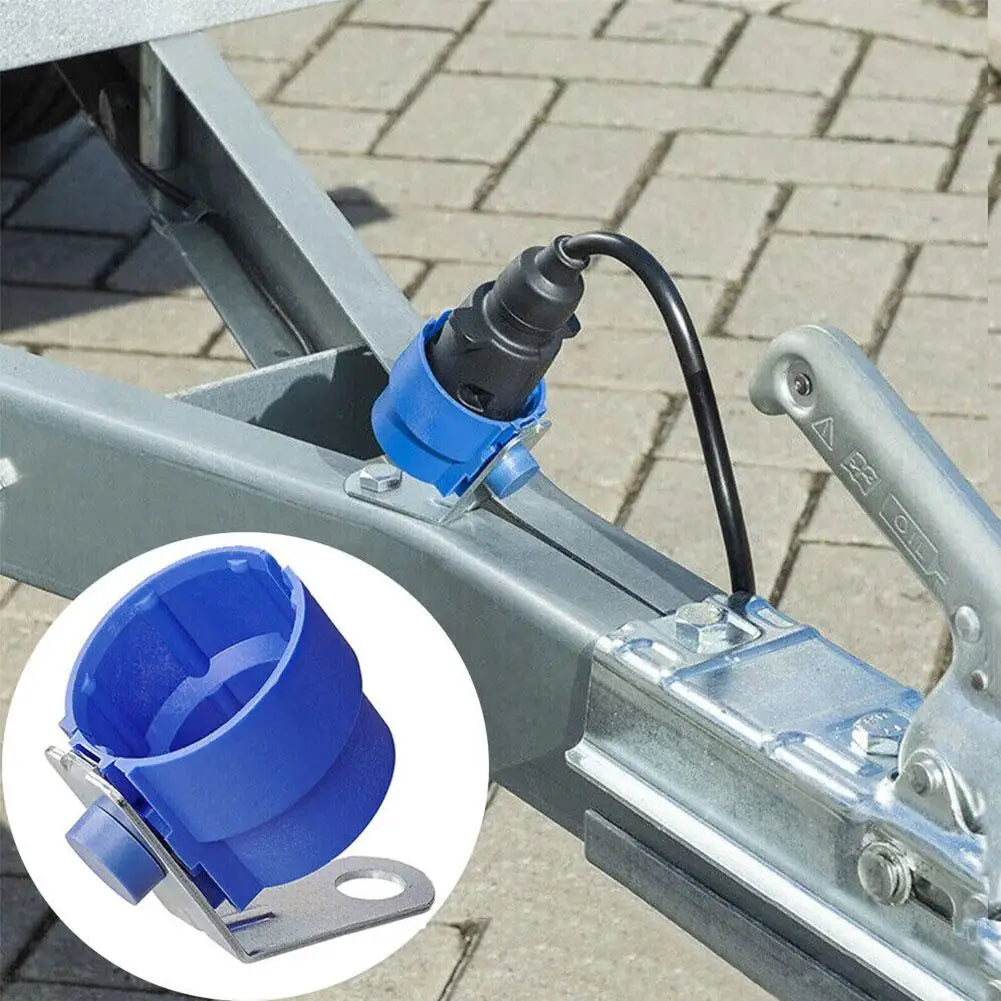 NEW Parking Cover Trailer Plug Holder For 7 And 13 Pin Trailer Plugs Connector Fixer Bracket For Trailer RV Truck Accessories Qme