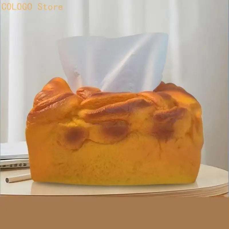 Coffee Table Tissue Box Bread Holder Pull Slot Desk Shelf Guest Room Qme