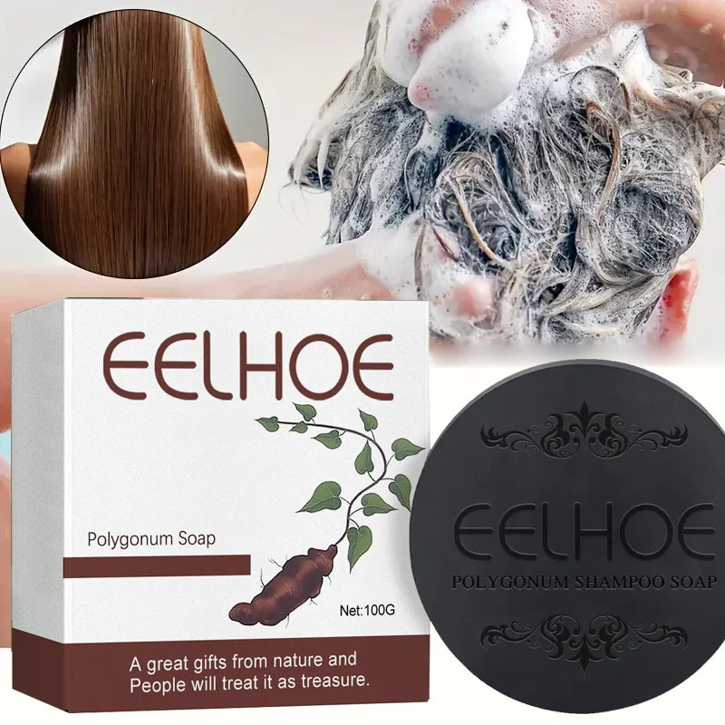 Polygonum multiflorum Thunb Super Soap Shampoo Cold Process Soap Shampoo Bar Pure Plant Shampoo Hair Treatment Qme