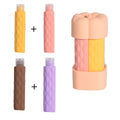 1 Silicone Travel Bottles Dispenser Bottle Leak Proof Portable Qme light pink tones 4x60ml
