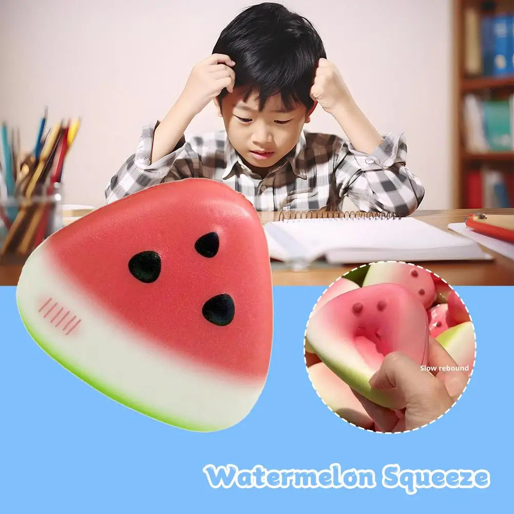 Watermelon Anti Stress Squeeze Toy Slow Rising Squishy Sensory Qme