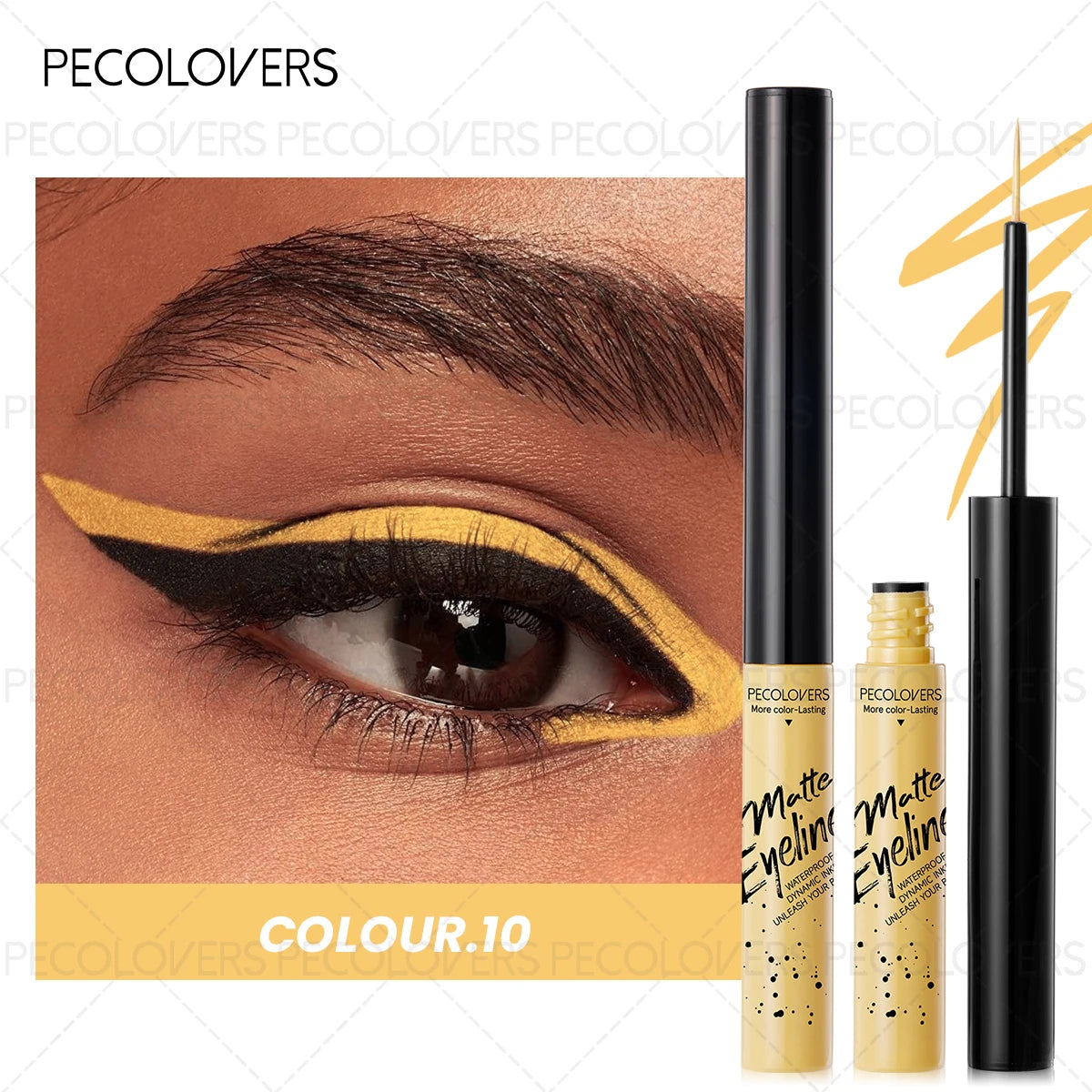 Multiple Colors Matte Liquid Eyeshadow Eye Liner Shiny Highlight Qme 10