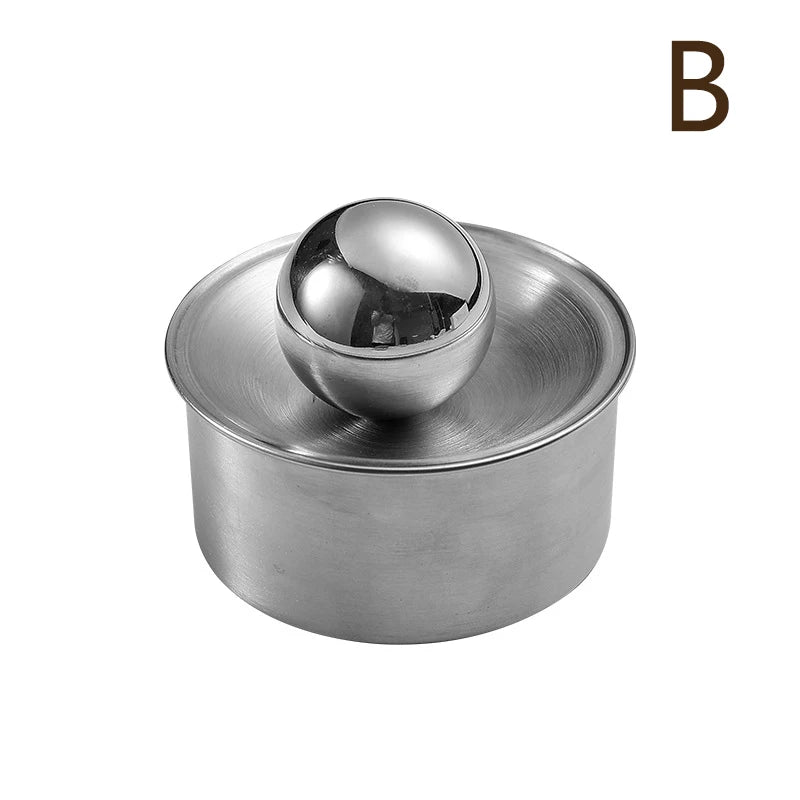 Kitchen Gadgetstainless Steel Dumpling Maker Dough Presser Round Mold Qme B