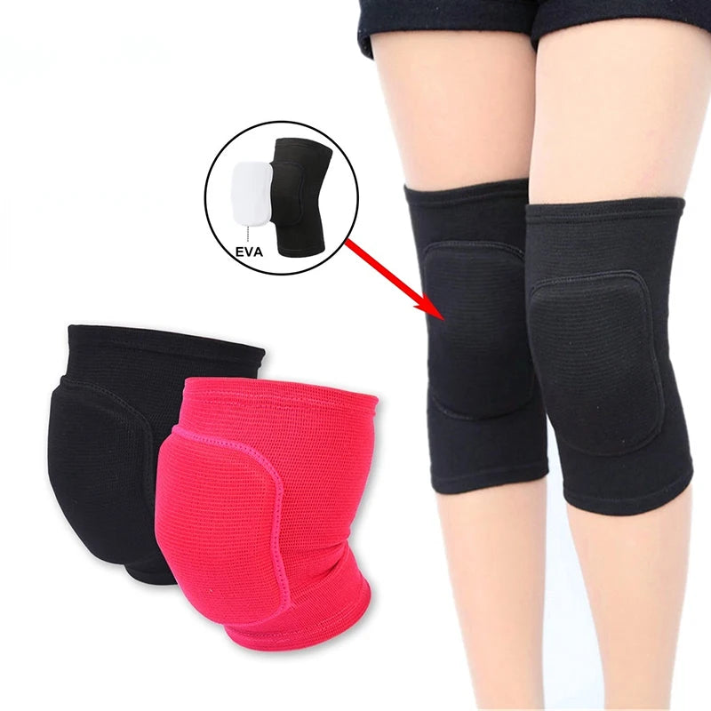 Sports Compression Knee Pads Elastic Protector Thickened Sponge Brace Qme