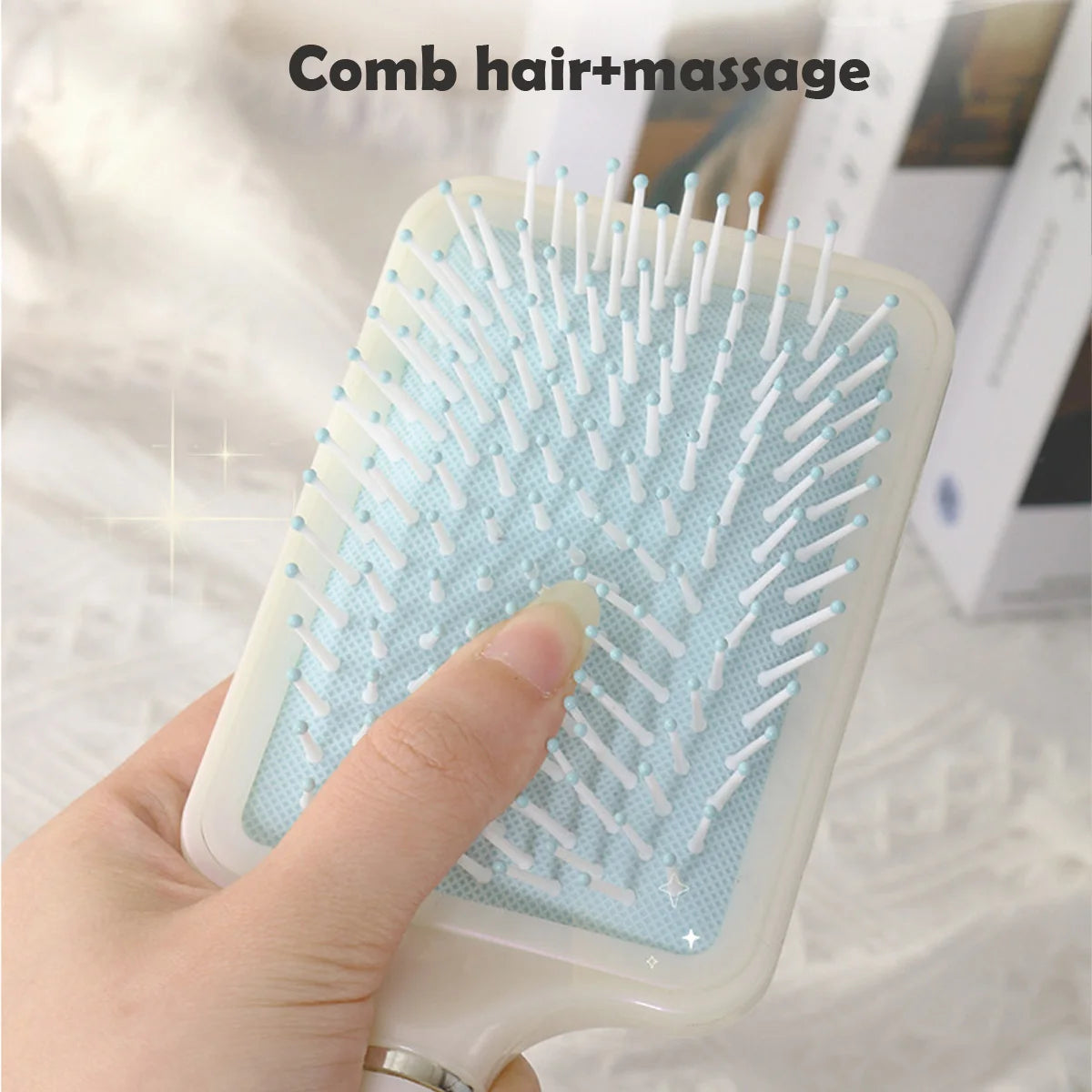Cute Mermaid Hair Comb Household Cushion Women's Long Curling Qme