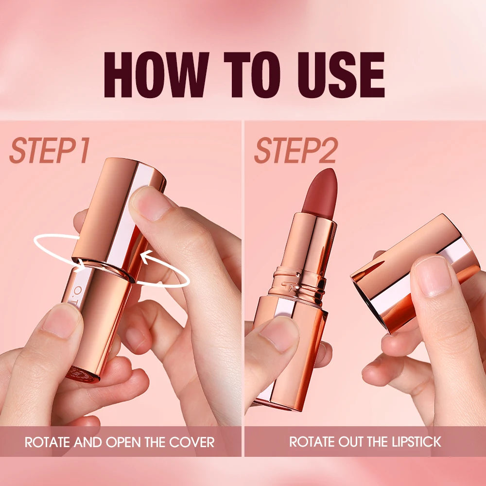 O TWO Lipstick Lip Tint Matte Long Lasting Waterproof Velvet Not Qme