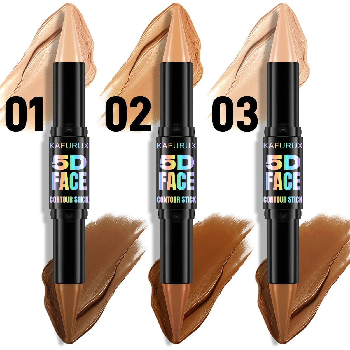 Contour Stick Duo Double-eneed Highlight Shadow Cream Waterproof Full Qme