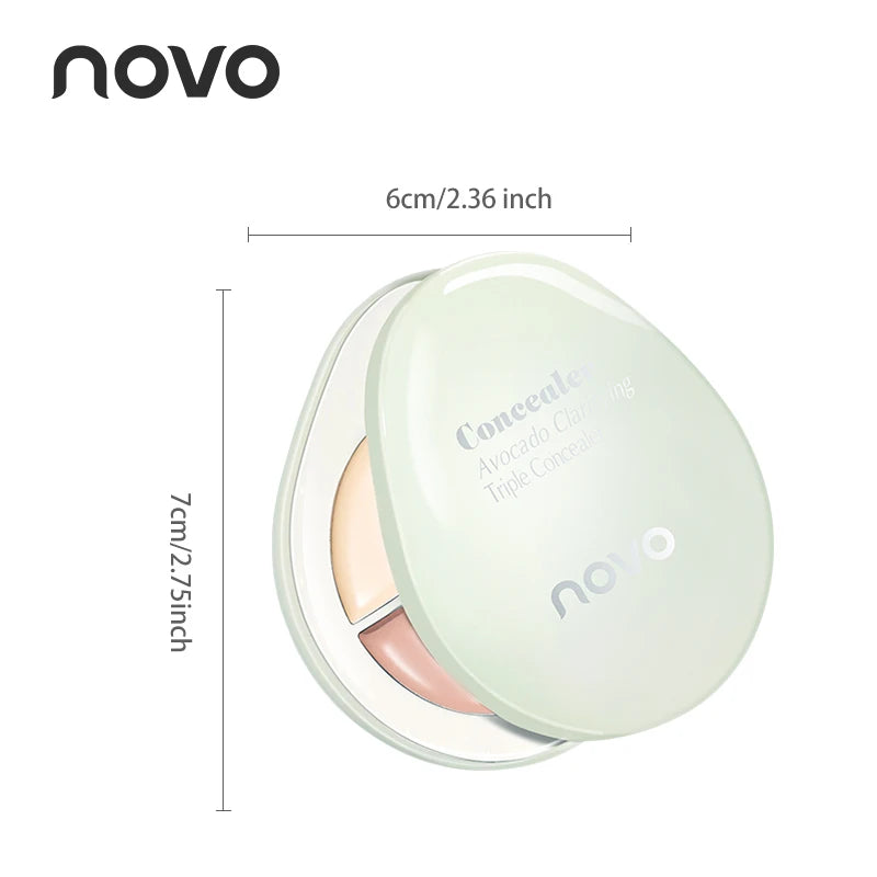 3D Contour Cream Concealer Palette Matte Finish Long-lasting Conceal Qme