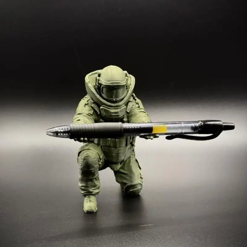 Desktop Organizer Soldier Pen Holder Creative 3D Printed Figure Qme