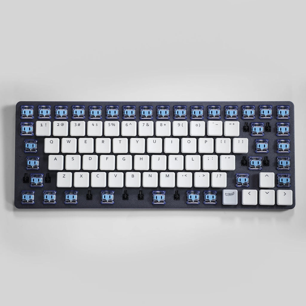 Chosfox 69 Keys CFX White Translucent Low Profile Choc PBT Keycaps RGB for Kailh 1350 Low Profile Switch Mechanical KeyboardChos Qme