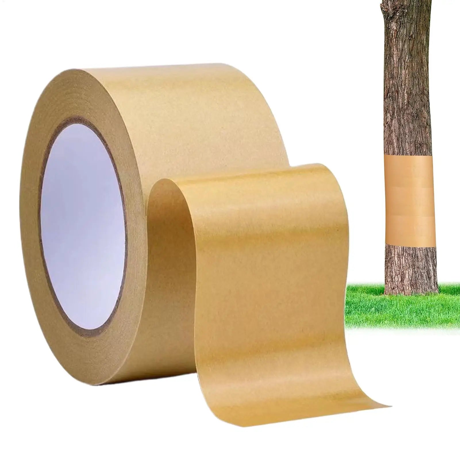 Fruit Tree Protection Tape 164 Ft x 2 Inch Cicada Tree Wrap Protection Tape Sticky Barrier Bark Shield Plant Protector for tree Qme