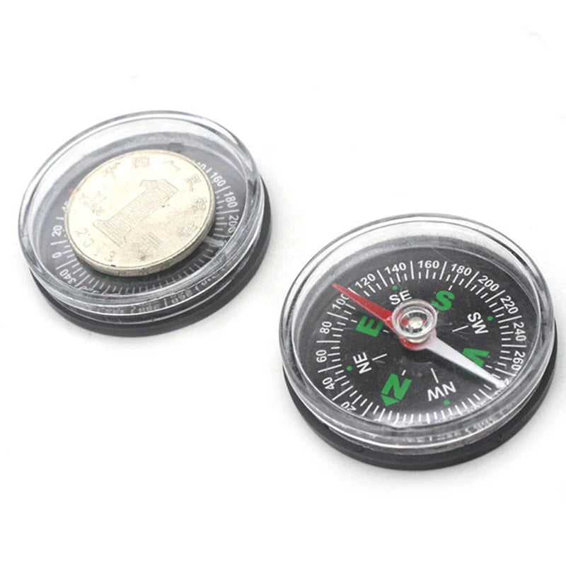 Portable Mini Precise Compass Practical Guider Survival Button Design Qme
