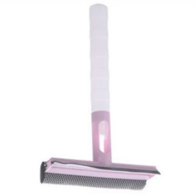 Car Glass Cleaner, 3 In 1 Multidirectional Rotation Spray Glass Wiper Window Squeegee, With Spray And Sponge Qme