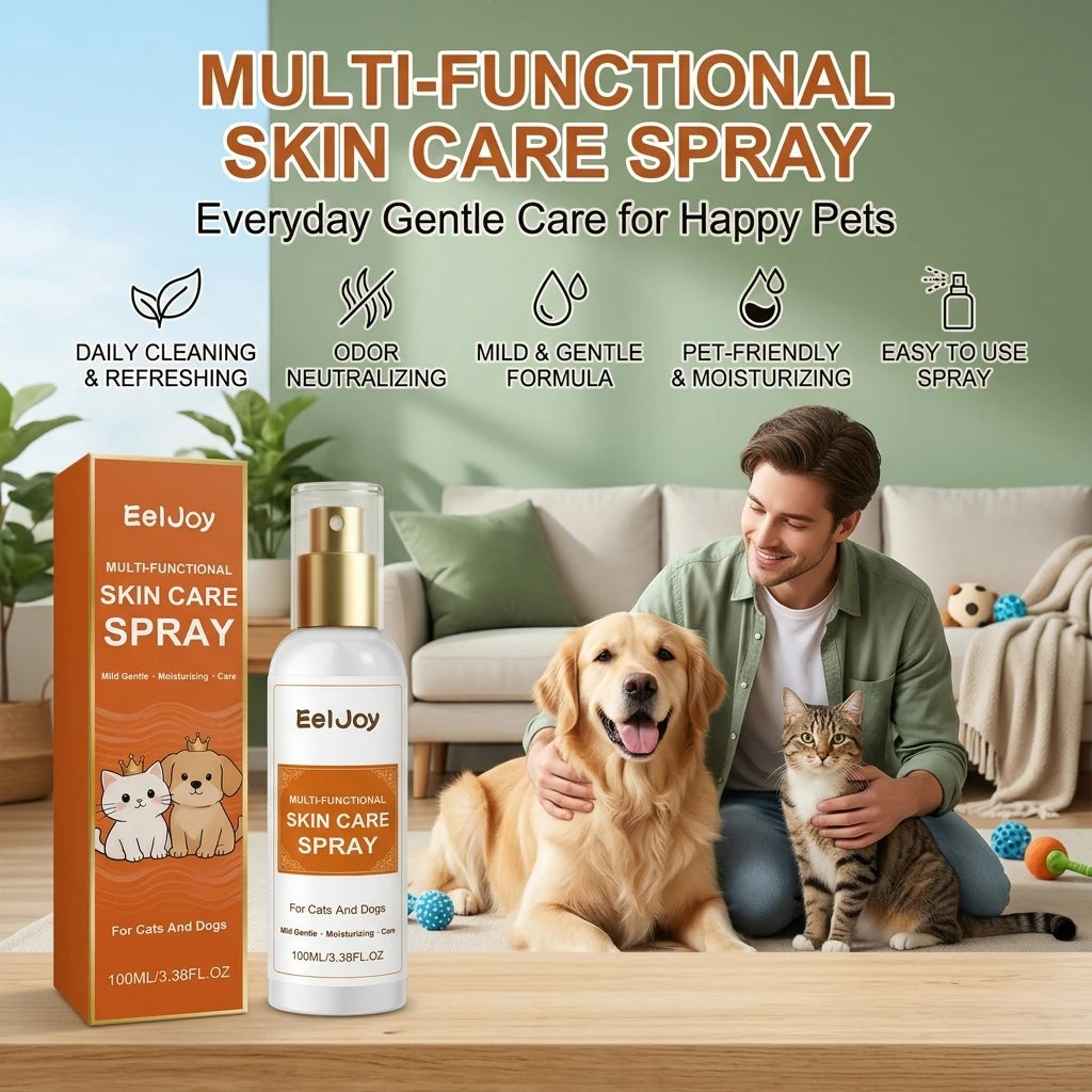 Multi-functional Pet Skin Care Spray Repair Damaged Skin Relieve Itching Smoothing Hair Moisturizing Pet Itchy Skin Relief Spray Qme Default Title