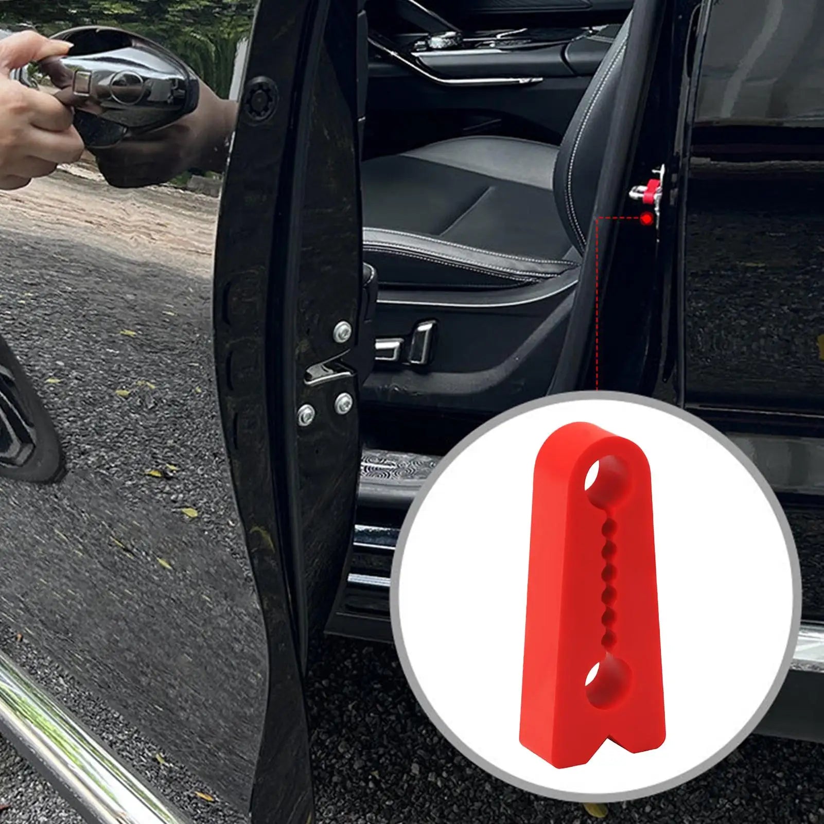 4 piece Car Door Shock Absorber Silicone Latch Cover For Noise Reduction, Commuting Short Trips & Urban Riding car accessories Qme