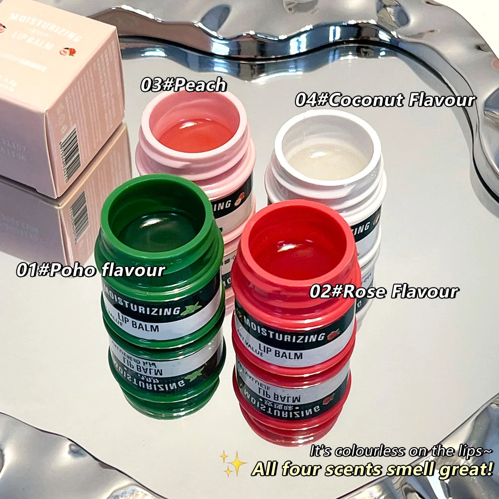 Fruit Lip Balm Cream Lip Makeup Moisturizing Classic Natural Lip Oil Long Lasting Hydrating Lip Care Product Korean Cosmetics Qme