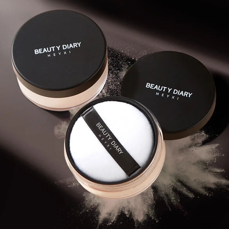 Hydrating Flawless Setting Powder Natural Nude Finish Strong Oil Qme