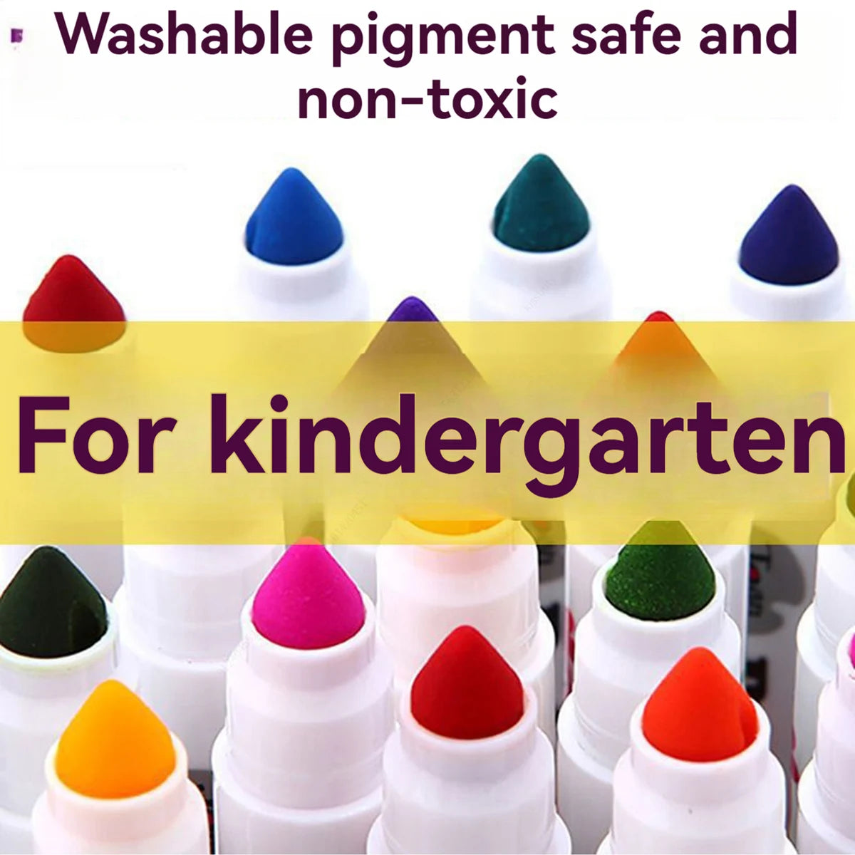 12/18/24 Pcs/set Color Washable Children Watercolor Brushes Marker Pen Tapered Tip Kawaii Drawing Stationery Qme