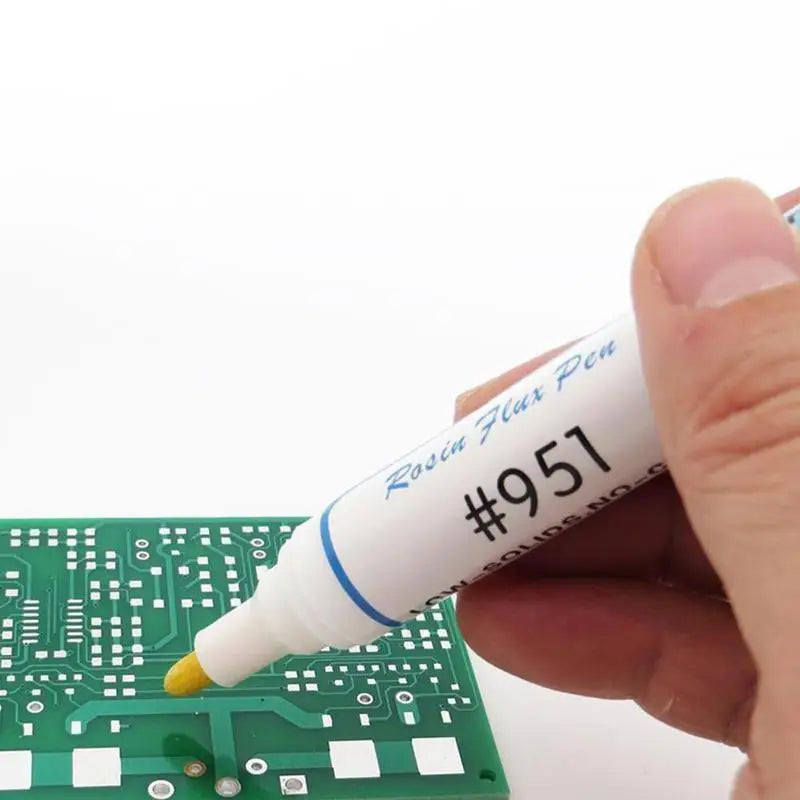 951 10ml Soldering Rosin Flux Pen 951 Low Solid Non clean DIY Kester Solder Power Cleaning free Welding Pen Qme