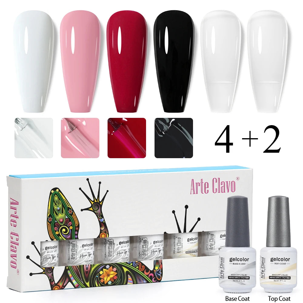 Arte Clavo Colourful Box Nail Gel Polish Semi Permanent UV Led